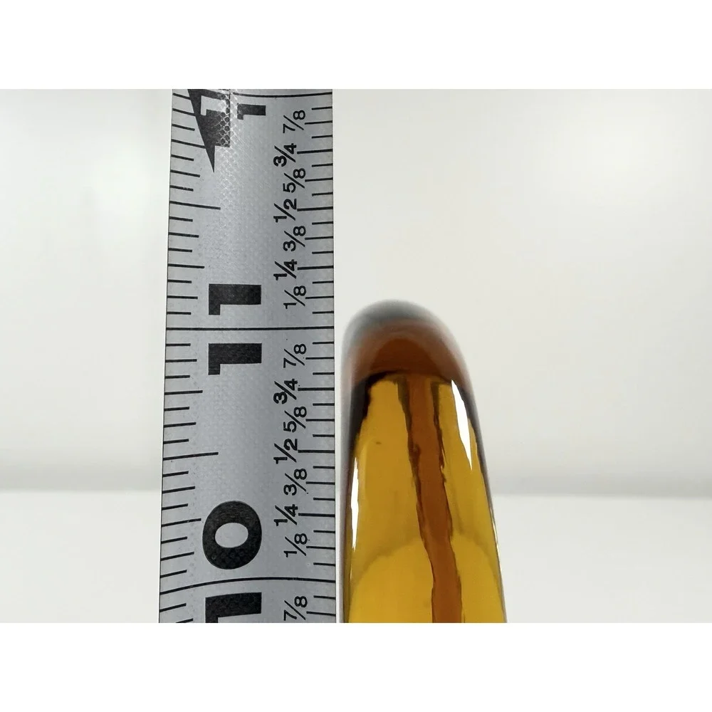 Vtg Indiana Glass Tiara Amber Sandwich Daisy 11
